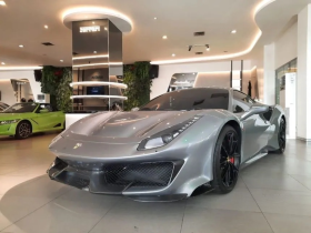 2020 Ferrari 488 Pista 3.9 Coupe Grigio Titanio Metall on Alcantara Charcoal, Hub Kevin