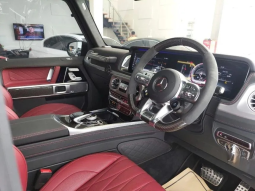 2021 Mercedes-Benz G63 AMG 4.0 SUV Magno Grey on Red Like New Full Option Mercy G 63 full