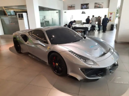 2020 Ferrari 488 Pista 3.9 Coupe Grigio Titanio Metall on Alcantara Charcoal, Hub Kevin full