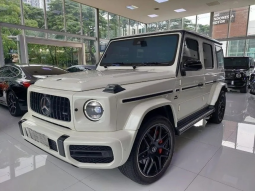 2023 Mercedes-Benz G63 AMG 4.0 SUV White on Black Mercy G 63 Putih full