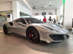 2020 Ferrari 488 Pista 3.9 Coupe Grigio Titanio Metall on Alcantara Charcoal, Hub Kevin full