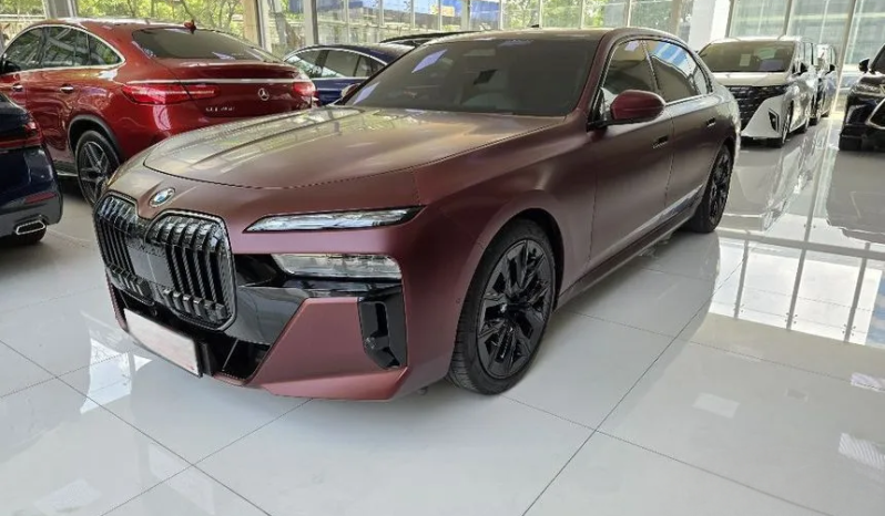 2024 BMW i7 0.0 xDrive60 Gran Lusso Sedan Red on Grey Electric ATPM Full Option xDrive EV Listrik Merah full